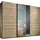 SchlafKONTOR Schwebetürenschrank Bravo 270 x 210 x 60 cm Beige