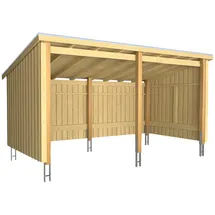 Plus Nordic Multi Gartenhaus 4,16 x 2,08 m Natur