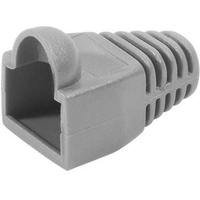 Logilink Knickschutztülle für RJ45-Stecker, 5,8mm, grau, 100 Stück