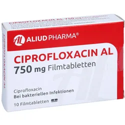 Ciprofloxacin AL 750 mg Filmtabletten 10 St