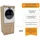 craftpak Waschmaschinenschrank 63 x 162 x 67 cm Beige/Braun