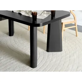 Beliani Esstisch 180 x 75 x 90 cm schwarz