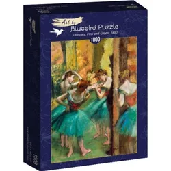 Bluebird Puzzle 1000 Rosa und grüne Tänzerin, Degas (1000 Teile)