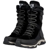 Rieker W3972-00 (Schnürstiefel mit Innenfutter, sehr warm) schwarz Damen Winterstiefel schwarz 37 EU