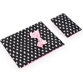 Bayer Design Puppenbett Multi, Schwarz/Rosa