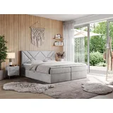 mks möbel Neomi 180 x 200 cm H3 Hellgrau