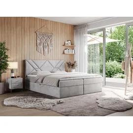 mks möbel Neomi 180 x 200 cm H3 Hellgrau