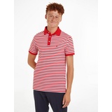 Tommy Hilfiger Poloshirt, fein gestreift, Gr. XXL, primary red/ white, , 41100155-XXL