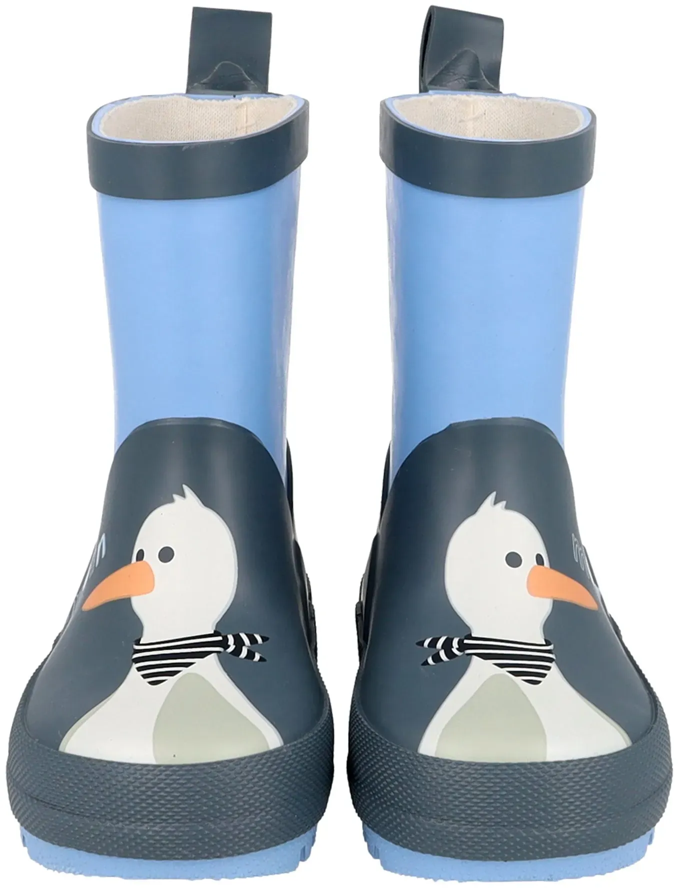 Gummistiefel MAXIMO, Mädchen, Gr. 19, dunkelmarine, blau washed, Obermaterial: 100% Gummi, Schuhe Gummistiefel, zuverlässiger Regenschutz, gefüttert, Profilsohle