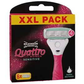 Wilkinson Quattro For Women Sensitive Rasierklingen 24 St.