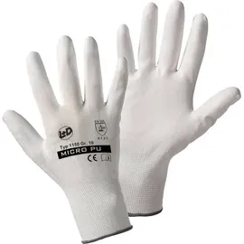 leipold doehle Micro-pu knitted Nylon Arbeitshandschuh Größe (handschuhe): 8, M En 388 Cat