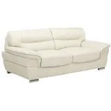 Couchgarnitur Leder 3+2+1 - Elfenbein - THIBAULT