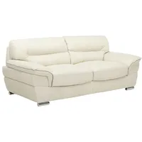 Couchgarnitur Leder 3+2+1 - Elfenbein - THIBAULT