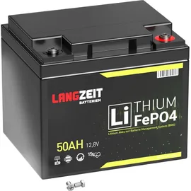 LANGZEIT Batterien LANGZEIT Lithium Batterie 50Ah 12V