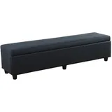 MCW Sitzbank Kriens XXL Schwarz 180 x 45 x 45 cm
