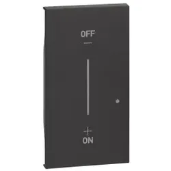 Legrand KG42M2 LivingNow 2-modulige Taste für Licht-Wandsender with Netatmo in der Farbe Black 1