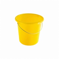 Teko Plastic Eimer - Plastik, rund, 10 Liter, gelb