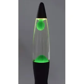 ChiliTec Lavalampe 40cm Tischleuchte mit Schalter 230V Grün Schwarz
