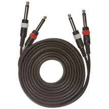 Adam Hall Cables 3 STAR TPP 0600 Twin-Kabel 2 x Klinke TS auf 2 x Klinke TS | 6 m