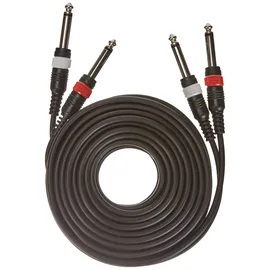 Adam Hall Cables 3 STAR TPP 0600 Twin-Kabel 2 x Klinke TS auf 2 x Klinke TS | 6 m