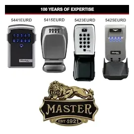 Master Lock Schlüsseltresor + Montageset beleuchtet 5425EURD