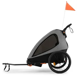 Kinderkraft NAVA WALK 2-in-1 Fahrradanhänger grau