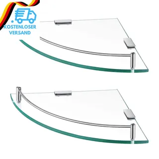 KES Eckregal Glas Duschablage Glasregal Duschregal Glasregal Glasablage Für Bade