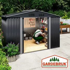 Gardebruk GARDEBRUK® XXL Metall Gerätehaus 5m2 mit Fundament 260x205x180cm