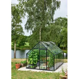Juliana Universal 128 Alu schwarz Blankglas 3 mm 9,9 m2 inkl. Fundamentrahmen