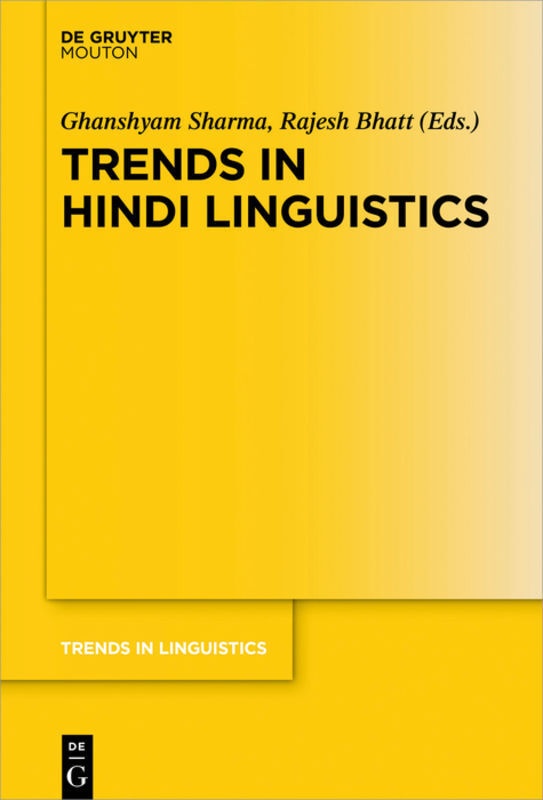 Trends In Hindi Linguistics  Gebunden