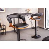 Riess-Ambiente Barhocker Manhattan  schwarz Walnuss