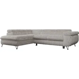 MKS Meble Eckcouch Cord 3-Sitzer Grau