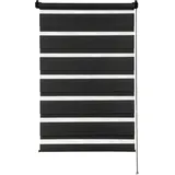 GARDINIA Doppelrollo EasyFix 45 x 150 cm Schwarz