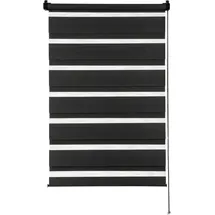 GARDINIA Doppelrollo EasyFix 45 x 150 cm Schwarz