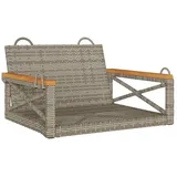 vidaXL Hängesessel Grau 63x62x40 cm Poly Rattan