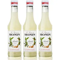 3x Monin Mandel Sirup, 250 ml Flasche
