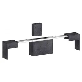 Home Affaire Sitzgruppe HOME AFFAIRE "Praktika", grau (zement), B:290cm H:45cm T:25cm, Sitzmöbel-Sets, Essbank, Je Bank ausziehbar bis 290 cm