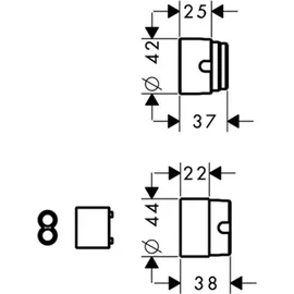 Hansgrohe Verlängerungsset 25mm