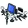 esotec LED Solarspot Trio PIR 3er Set schwarz 6000K