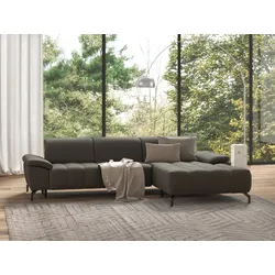 Ecksofa SIT & MORE "Cool L-Form", braun (schlamm), B:290cm H:79cm T:185cm, Sofas, wahlweise mit Kopfteilverstellung und Vorziehsitz, motorisch