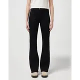 Wrangler Flare Jeans mit High Waist in Schwarz-W33 / L32