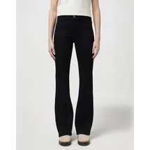 Wrangler Flare Jeans mit High Waist in Schwarz-W33 / L32