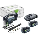 Festool CARVEX PSBC 420 EB-Basic Stichsäge 18 V 120 mm + 2x Akku 5,0 Ah + Lader