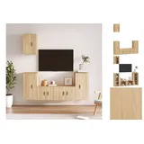 vidaXL 5-tlg. TV-Schrank-Set Sonoma-Eiche Holzwerkstoff