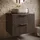 Badplaats Waschbeckenunterschrank Rimini 2 Schubladen 60 x 46 x 46 cm Walnuss Braun