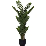 Vivanno Kunstpflanze Glücksfeder Zamioculcas künstlich ZAMI 120 cm