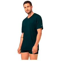 super.natural Sierra140 V Neck Blueberry S