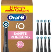Oral-B iO Sanfte Reinigung Aufsteckbürste schwarz 8 St. 		