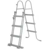 Bestway Sicherheitsleiter 107 cm 58330 Bestway Poolleiter - Aufstellpools bis 107 cm – rutschfeste Stufen – stabile Metallkonstruktion – bis ...