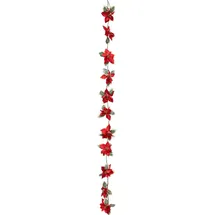 Atmosphera Créateur d'intérieur Weihnachtsgirlande 180 cm rot